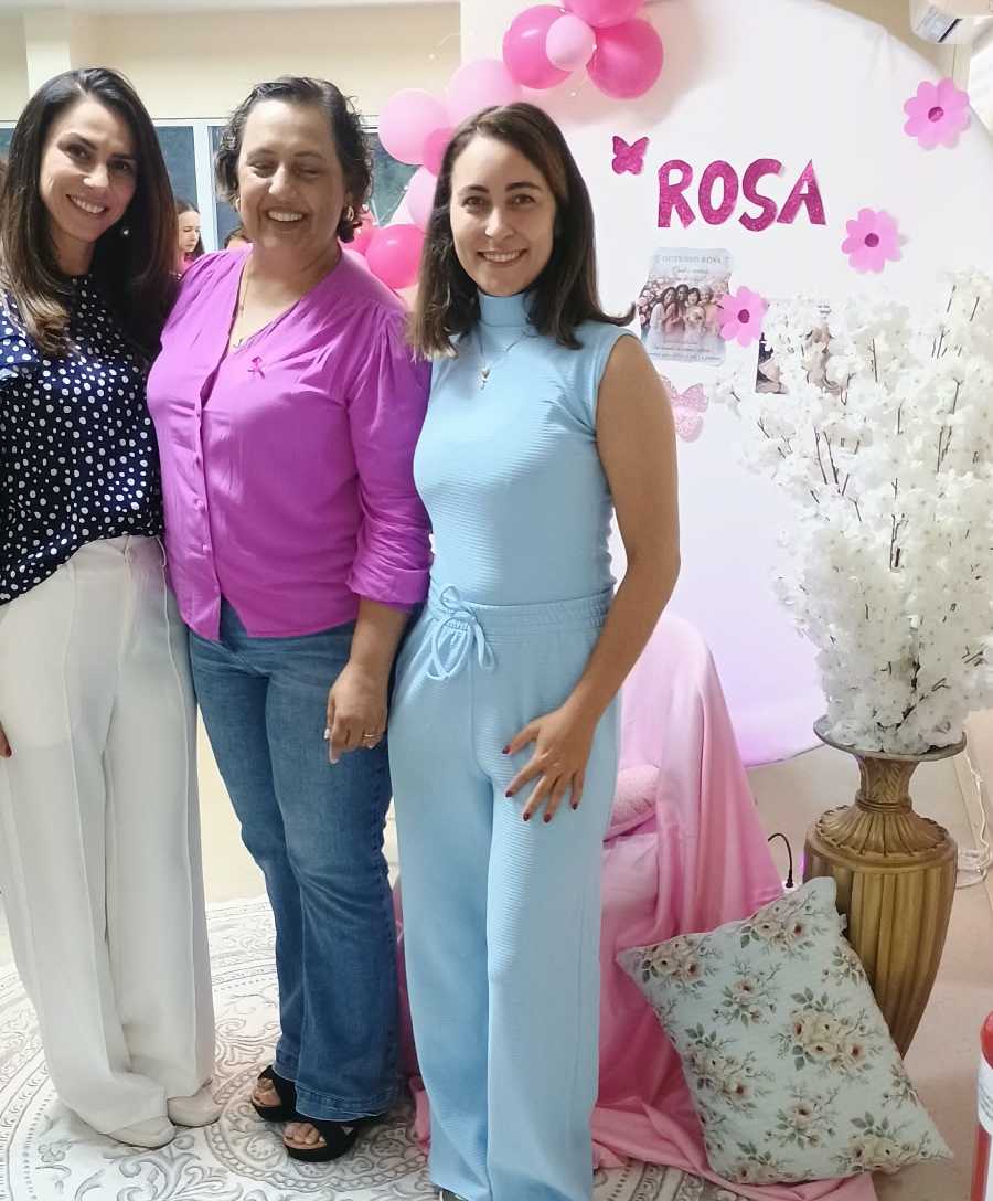 Da esquerda para a direita: Fabiana Bett, Ellen Pitigliani e Sabrina Cardoso